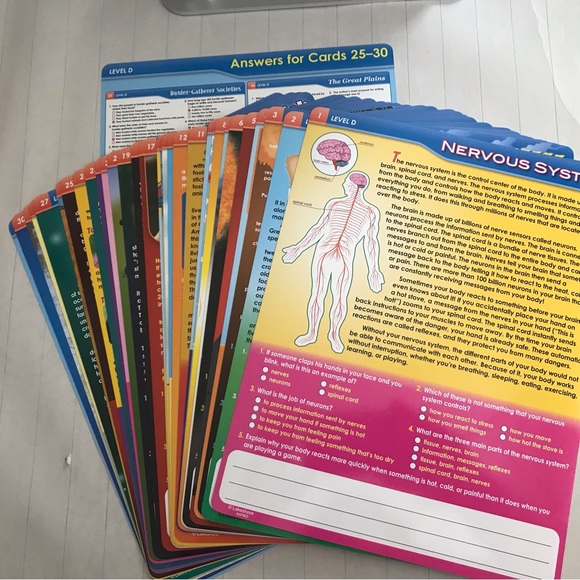 Lakeshore Nonfiction Reading Comprehension Cards Grades 4-6 NWOT - Picture 3 of 3